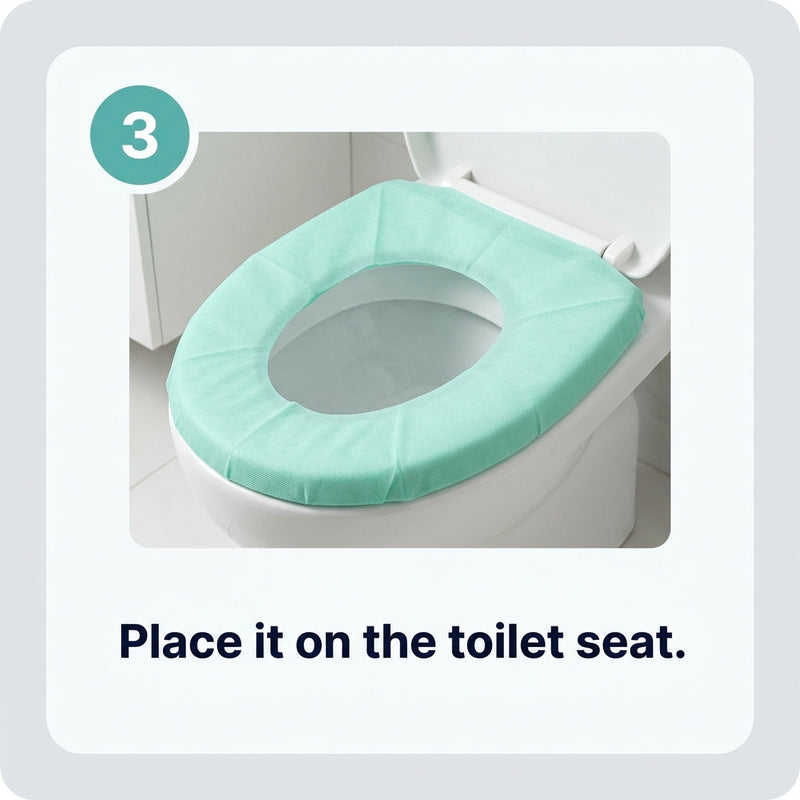 Step 3: Place it on the toilet seat